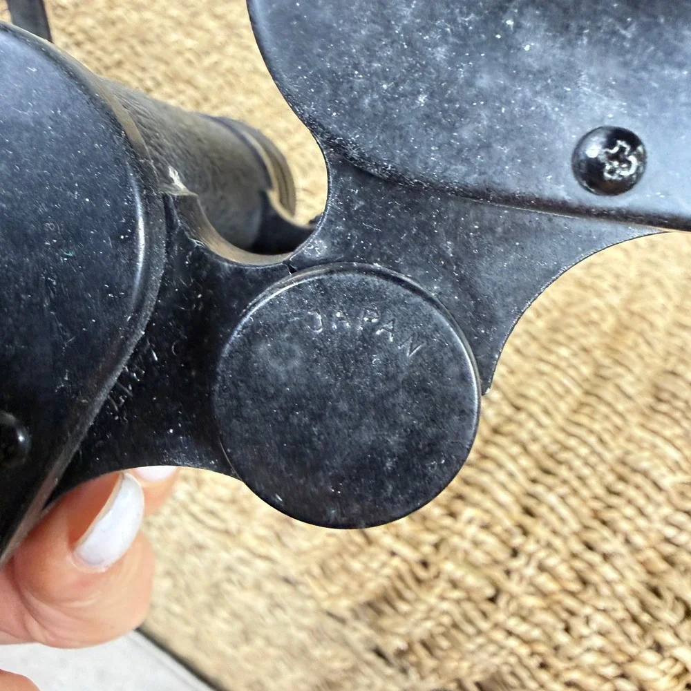 Vintage‎ Sears Binoculars Black 7x50mm Model 6204 Coated Optics Japan